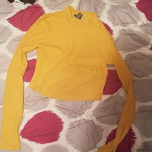 Yellow crop top